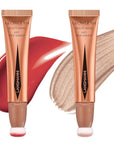 LANGMANNI Liquid Contour Beauty Wand, Face Concealer Contouring,Highlighter,Blusher Blush+#05 Highlighter)
