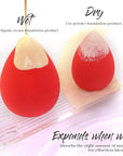 BEAKEY Makeup Sponge 5 Pcs Set, Latex-Free and Soft Boun Boun Beauty Sponge for Blending, Makeup Sponges for Foundation, Liquid, Cream and Powder. Blender for Enhanced Make Up Application