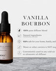 AromaTech Vanilla Bourbon Aroma Essential Oil Blend: Luxury Hotel Inspired Aromatherapy with Vanilla Bean, Bourbon & Oak Barrel for Ultrasonic Diffusers & Nebulizers - 0.3 fl oz, 10 mL
