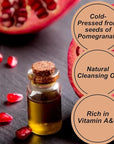Naturevibe Botanicals Pomegranate Oil 32 Ounces | 100% Pure and Natural | Great for Skin Care and Hair Care