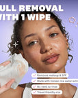 THE FACE SHOP X GLAMZILLA Rice Water Bright Cleansing Wipes On-the-Go Bundle for Face, Moisturizing, Infused with Rice Extract, Cleansing Facial Wipes, 25 Count (Pack of 3)