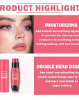 Cream Blush Stick with Brush, Waterproof, Long Lasting, Skin Tones