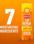 O'Keeffe's Lip Repair SPF 35 Lip Balm - Stick (3 Pack) - Sun-Safe Moisturizer for Extremely Cracked, Dry Lips