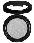 ISMINE Single Eyeshadow Powder Palette (SILVER GRAY) Shimmer Gray, High Pigment, Longwear Single Grey Eye Makeup for Day & Night (#14)