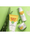 Burt’s Bees Sensitive Skin Bundle, Gentle Cream Facial Cleanser with Aloe and Moisturizing Face Cream with Aloe and Rice Milk, Natural Origin Skincare, 6 oz./3 oz.