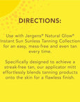 Jergens Natural Glow Body Applicator Mitt, Flawless, Streak-free Tanning Blender Glove, Reusable Tanning Mitt Protects Hands, Deep