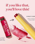Burt’s Bees Tinted Boosted Balm, Cheeky Cherry, Hydrating Tinted Lip Balm with Vitamin C, E, and F Core, 24 Hour Lip Moisturizer with Responsibly Sourced Beeswax, 100% Natural Origin, 1 Count, 0.16oz