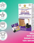 HYLEYS Slim Tea Acai Berry Flavor - Weight Loss Herbal Supplement Cleanse and Detox - 25 Tea Bags (1 Pack)
