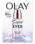 Olay Super Eye Serum - Vitamin C, Caffeine, Niacinamide, Amino Peptide, Aloe Vera - Brightens Dark Circles, Anti-Wrinkle, Anti-Aging, Brightening, Smooths Fine Lines, Firming, Hydrating, 0.45 Oz