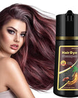 Fvquhvo Instant Cherry Brown Hair Color Shampoo, 3 in 1, Works in Minutes, Easy to Use, Natural, 16.9 Fl Oz