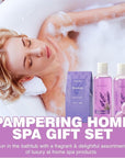 Mother's Day Gift for Mom Spa Gift Baskets for Women Bath lavender gifts spa gift set Basket For Women & Men, Luxury Self Care Home Spa Kit Lavender Bath Gift Basket 20Pcs Bath Gift Set