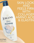 Jergens Skin Firming Lotion for Dry to Extra Dry Skin, Body Lotion with Collagen and Elastin Moisturizer, Tightening Cream for Body, Smoothes and Tones, Dermatologist Tested, 16.8 Oz (Pack of 3)