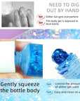 DAGEDA Body Glitter Gel, Face Glitters Body Gel Sequins Shimmer Liquid Eyeshadow, Chunky Glitter for Face Hair Nails, Holographic Cosmetic Laser Powder Festival Glitter Makeup 50ml(Blue)
