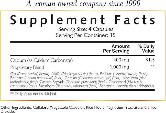 Coco March Colon Cleanse - Dietary Supplement, Cleansing Plant Extracts, Mild Colon Cleanse - Gluten Free, Dairy Free, Soy Free, Keto Friendly, Paleo Friendly, 60 Veg Caps - 15 Servings