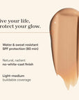 Live Tinted Hueguard Skin Tint SPF 50 - Tinted Mineral Sunscreen with Light-Medium Buildable Coverage With a Hydrating and Radiant Finish - Water and Sweat Resistant, 1.35 fl oz - Shade 09