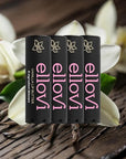 Ellovi Natural Lip Butter Lip Balm - Vanilla - Pure Enough to Eat - Made With Just 6 Vegan Ingredients - 100% Natural & Organic Moisturizing Lip Care for All Day Hydration (4-Pack)