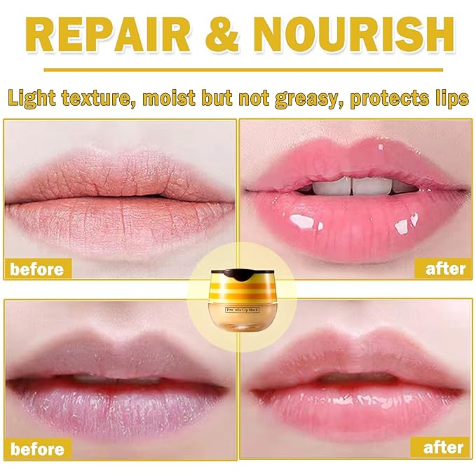 2PCS Bee Lip Balm Honey Pot