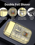 Professional Hair Clipper Set for Men, Rechargeable Cordless Clippers and Trimmers Set, Electric Foil Shavers and Beard Trimmers, Hair Cutting Tools with LED Display, Gifts for Men