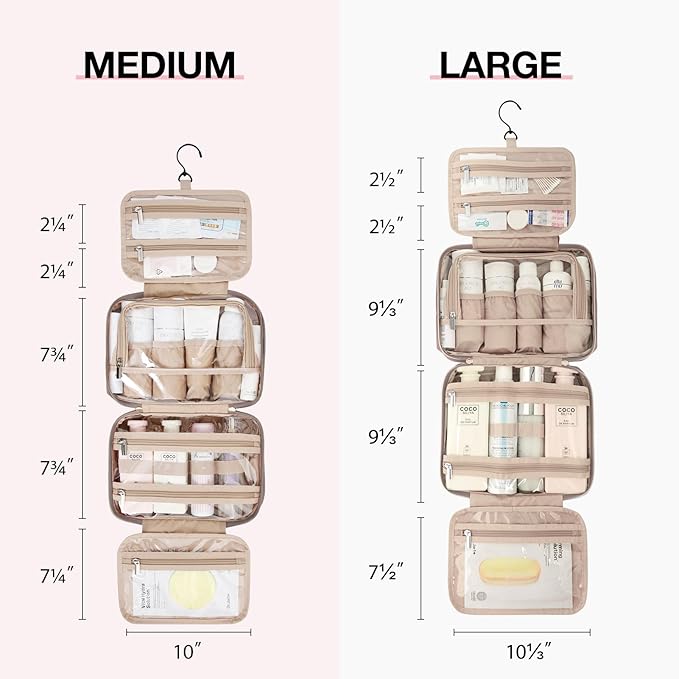 Bagsmart toiletry bag hanging travel