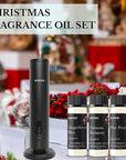 Christmas Fragrance Oil Set – Winter Essential Oils for Diffusers & Candle Making – Pine Frost, Gingerbread Bliss & Crimson Harmony – Holiday Gift Set – Made in USA – 3×20ml (2.03 fl oz)