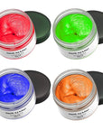 Temporary Hair Color Chalk For Kids, Hair Wax Color For 4 5 6 7 8 9 Year Old Girl Gifts, Birthday,Party, Cosplay DIY, Children's Day, Halloween, Christmas (4, Red Orange Blue Green)