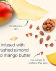 Dove Scrub Crushed Almond & Mango Butter For Silky Smooth Skin Body Scrub Exfoliates & Restores Skin's Natural Nutrients 10.5 oz