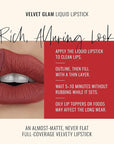 Runway Rogue Velvet Glam Liquid Lipstick, Almost-Matte Rustic Red Lipstick, ‘That Walk!’