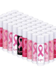 200 Pack Breast Cancer Awareness Accessories Gifts Bulk Lip Balms Favors Pink Ribbon Lip Balms Favors Breast Cancer Awareness Month Support Party Items Decorations for Women Men Survivors