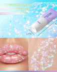 DAGEDA Iridescent Body Glitter Gel, Holographic Face Glitter Body Gel Rave Party Accessories, Chunky Glitters for Face Hair Nails, Cosmetic Laser Powder Festival Sequins Paint Makeup
