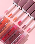 LANGMANNI 12Pcs Lip gloss Collection Makeup Set, Shiny Smooth Soft Liquid Lip Glosses Lip Stain With Rich Varied Colors For Girls And Women Makeup (Glossy-A)