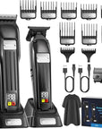 Professional Hair Clippers Set for Men - Afloia Premium Haircut Clipper&Trimmer Kit with High Torque Brushless Motor & DLC Coated Detachable Blade& Charging Stand, Gifts for Men Husband Dad