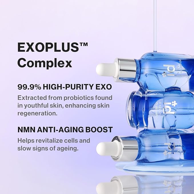 idplacosmetics EXO-V Plus Ampoule 1.01 fl.oz (30ml) – Korean Microneedling Serum for Smoother, Plumper Skin, 99.9% 100.4 nm Encapsulated Exosome + NMN, for Microneedle Roller (250µm)