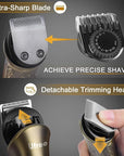 Ufree Hair Clippers for Men Professional with Beard Trimmer, Barber Clippers and Trimmers Set, Electric Razor Shavers for Men, Cordless Mens Grooming Kit for Nose, Face, Hair, Gifts