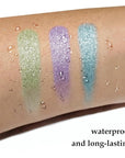 Boobeen 3PCS Cream Eyeshadow Pencil Crayon Waterproof Brightener Stick Shimmer Pen Create Glitter Eye Makeup, Easy to Use