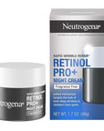 Neutrogena Retinol Pro+ Anti-Wrinkle Night Moisturizer, Rapid Wrinkle Repair, Anti-Aging Face & Neck Cream, Formulated without fragrance, parabens, dyes, & phthalates, Retinol, 1.7 oz