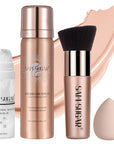 AirBrush Foundation Spray Set, Spray Foundation Makeup and (#2 Natural)