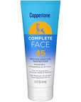 Coppertone Complete Face Sunscreen Lotion SPF 45, Weightless and Oil-Free, Water Resistant Sunscreen with Proven UVA/UVB Protection, 2.5 Fl Oz Tube