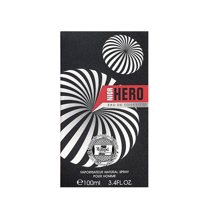 Hybrid & Company Nior Hero Pour Homme For Men Eau De Parfum Vaporisateur Natural Spray 3.4 Fl Oz