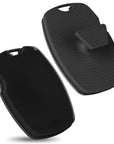 Zinc Infused Silicone Body Scrubber for Shower,Food-Grade Handheld Cleansing Skin Brush, Gentle Exfoliating and Lather Well - Black