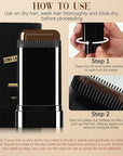 Safe and Convenient Comb Hair Dye, Touch up Combs, Waterproof and Sweat-Proof Hair Dye Comb, Portable Colouring Hair Dyes, 2 in 1 Instant Dye for Women & Men (Black)