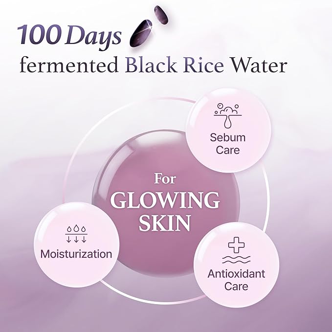 I'm from Black Rice Toner for Oily Skin, Lightweight, Niacinamide, Panthenol, Glass Skin, Fragrance Free, Korean Skin Care, 150ml, 5.07 fl.oz