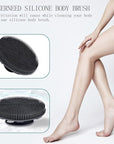 INNERNEED Food-Grade Soft Silicone Body Scrubber Shower Brush Handheld Cleansing Skin Brush, Gentle Exfoliating and Lather Well (Pack of 4)