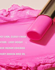 Oulac Moisturizing Shine Pink Lipstick for Women - 2 in 1 Glossy Bright Pink Tinted Lip Balm, Hydrating Winter Lipstick for Dry Lips,Shine Juicy Finish Vegan 2.2g/0.07oz (15)