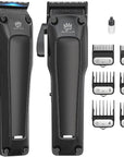 Royal Clips - Fade Kit 2.0 Clippers - 7000rpm Professional Hair Clippers for Men - Detachable DLC Fade Blade - Cordless & Rechargeable - Barber and Home Use - Anti-Slip Grips (Black)