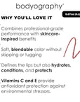 Bodyography Barely There Lip Pencil | Lip Liner Pencil with Coconut Oil, Vitamin E & C | Long-Lasting, Matte Liner for Definition & Color | Makeup Essential for Smooth Lip Contour