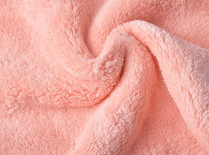 Makeup Remover Cloths for Face, Eye, Lips - Reusable Makeup Remover Pads Soft Microfiber Facial Cleansing Cloths 8 x 8 inch 6 Pack (Coral)