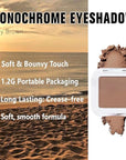 evpct Matte Brown Eyeshadow Palette Makeup for Older Women, Light Rosy Brown Cream Eye Shadow Palette Single for Older Women Matte, Monochrome Natural High Pigment Mini Eyeshadow Sombra Para Ojos