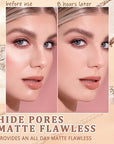 Oil Control Face Pressed Powder,Matte Smooth Flawless Setting Powder Makeup,Waterproof Long Lasting Finishing Powder,Cruelty Free Lightweight Face Cosmetics,0.35Oz(ORANGE HONEY)