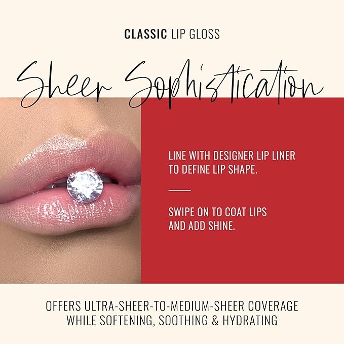 Runway Rogue Classic Lip Gloss, Pale Pearly-Pink Ultra-Sheer Hydrating Lip Gloss, ‘Bride in Show’