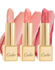 Oulac Metallic Coral Lipstick Set 3PCS High Impact Lipcolor with Moisturizing Formula, Vegan Beauty, Full-Coverage Lip Color, Gift Lipstick for Women, 4.3g X 3PCS, GM09+GM11+25